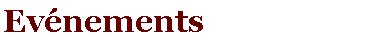 Zone de Texte: Evnements